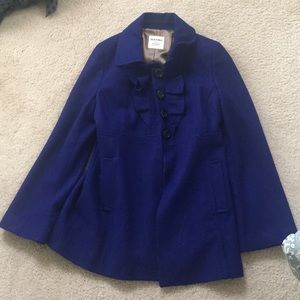 Royal blue pea coat